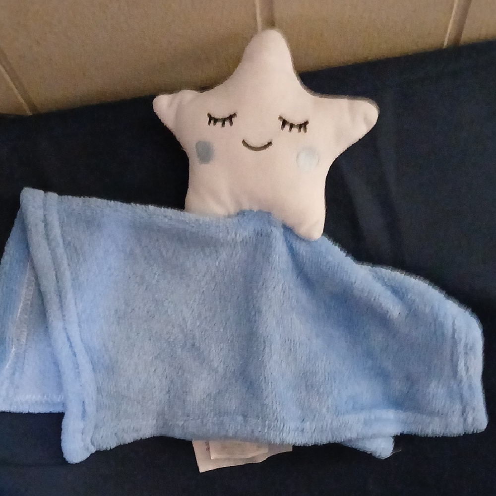 Star Plush Toy with Blue Wash Cloth